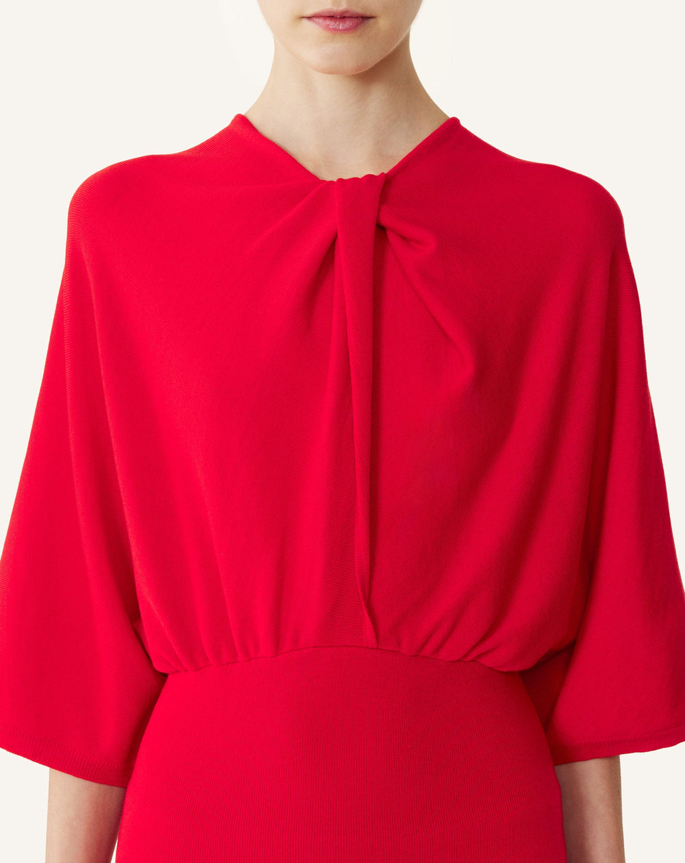 Pull Détail Noeud En Laine Mérinos Red | Lanvin Women