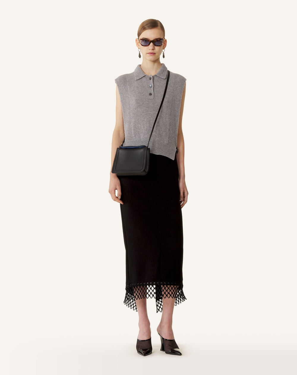 Pull Sans Manches En Cachemire Black | Lanvin Women