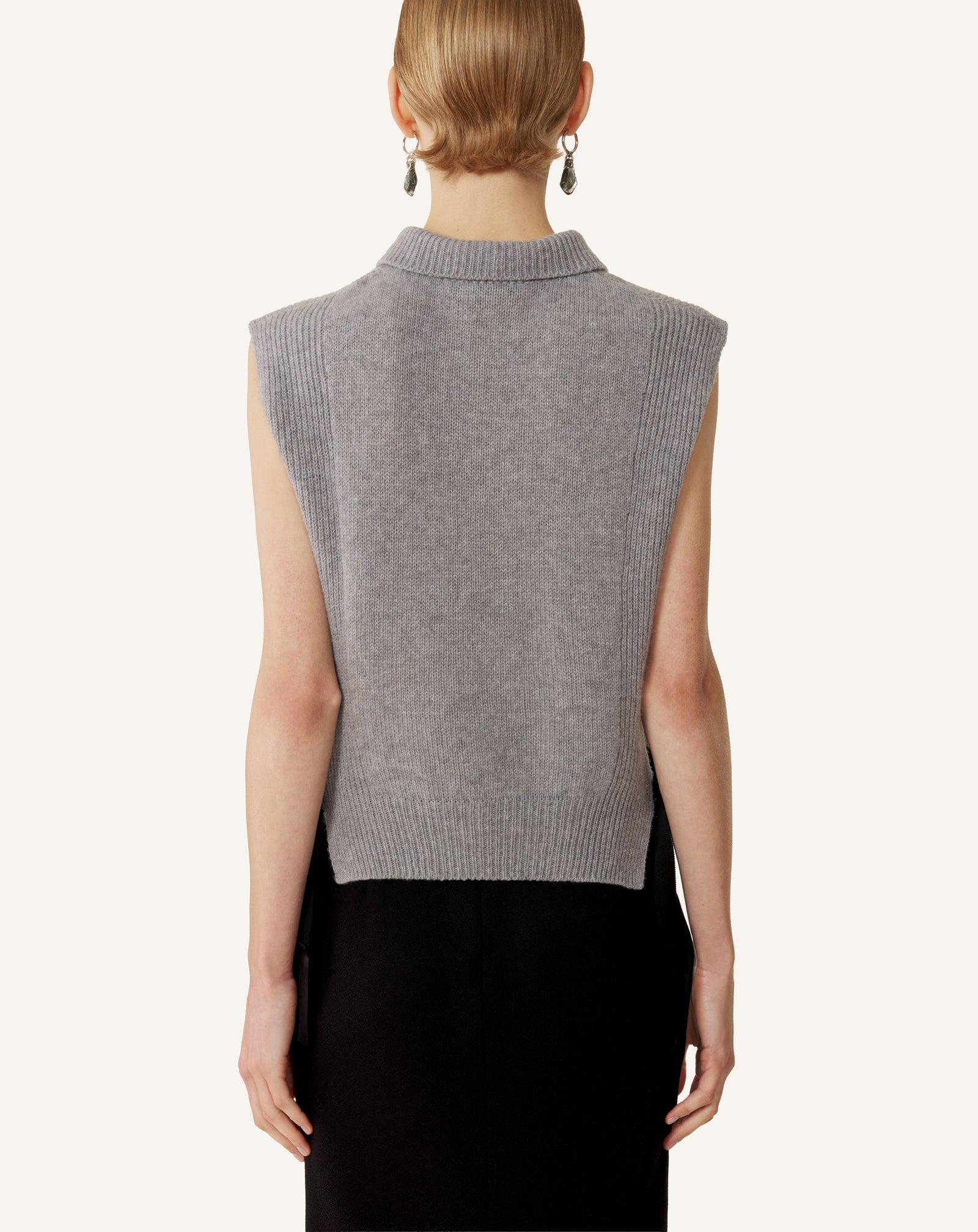 Pull Sans Manches En Cachemire Black | Lanvin Women