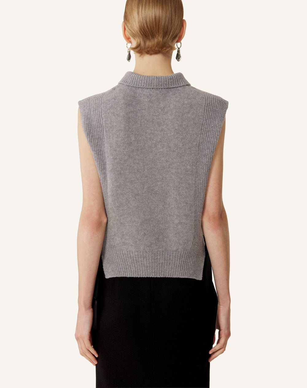 Pull Sans Manches En Cachemire Black | Lanvin Women