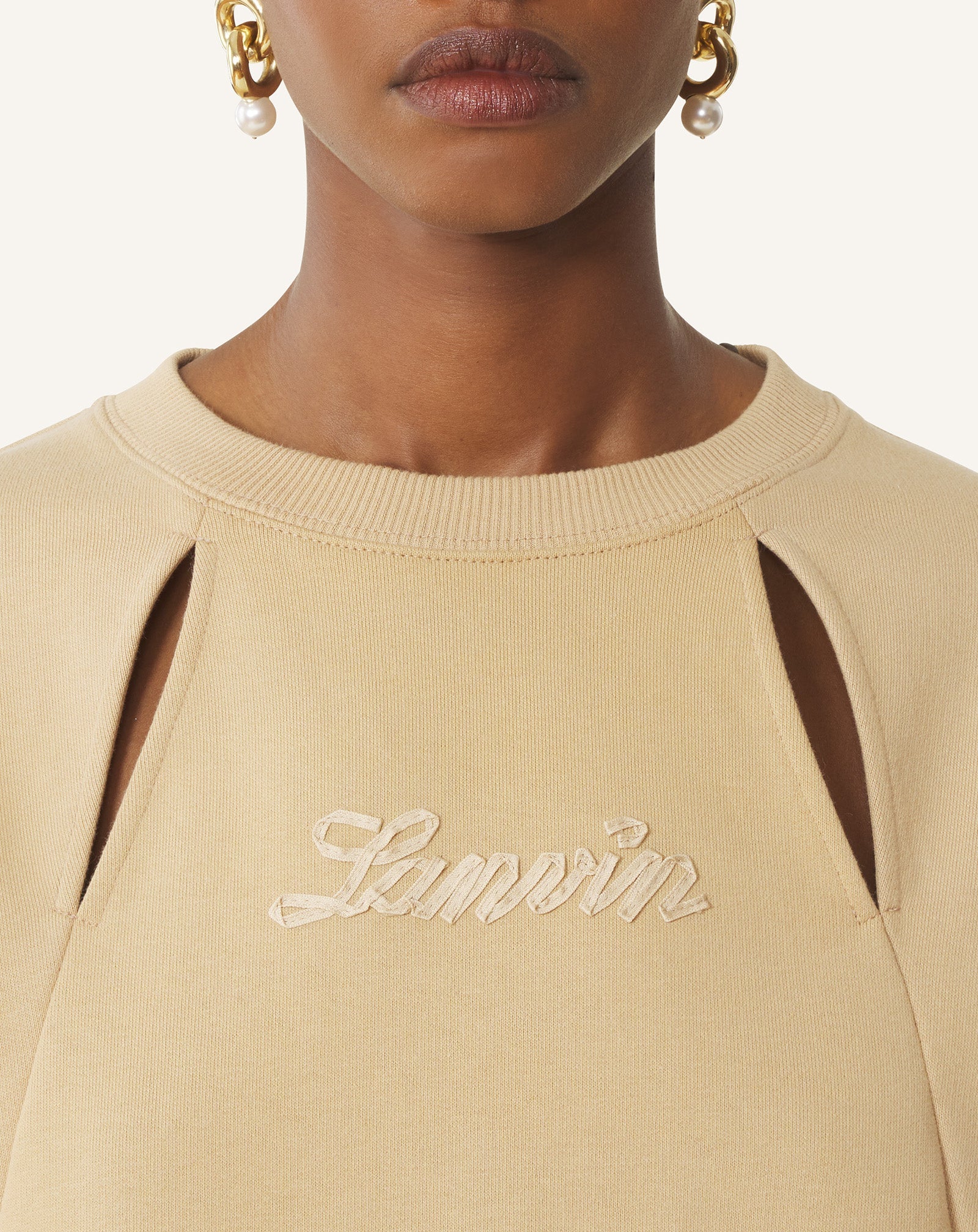 Sweatshirt Ruban Lanvin Beige | Lanvin Women