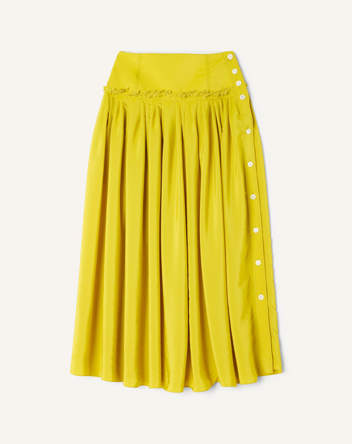 Jupe À Basque En Charmeuse Yellow | Lanvin Women