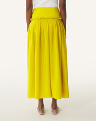 Jupe À Basque En Charmeuse Yellow | Lanvin Women