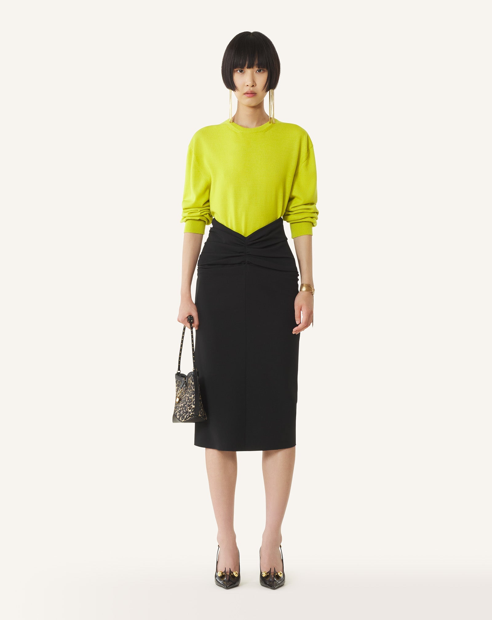 Jupe Midi En Jersey Black | Lanvin Women