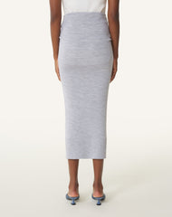 Jupe Midi Drapée En Laine Black | Lanvin Women