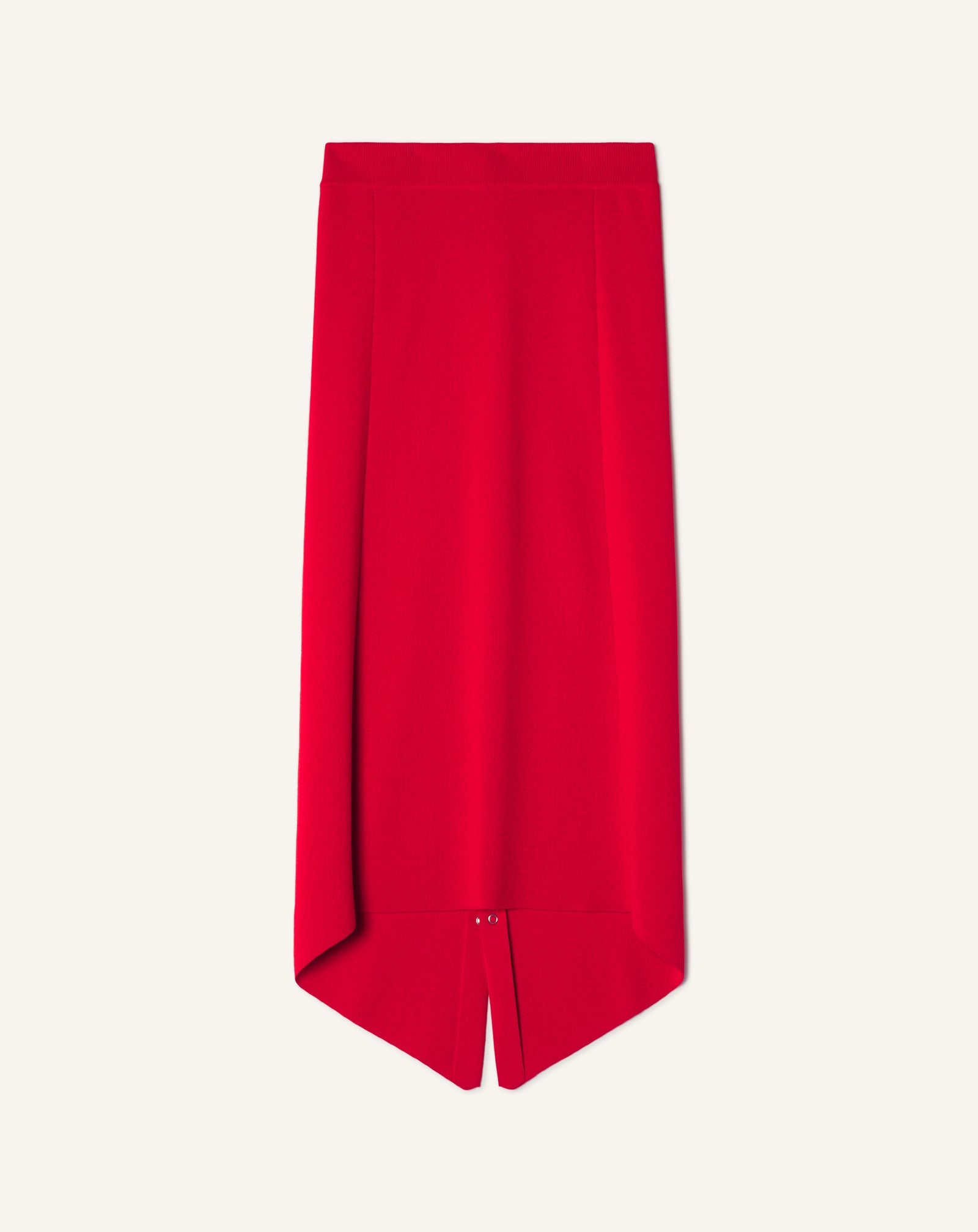Jupe Longue Boutonnée En Laine Mérinos Red | Lanvin Women