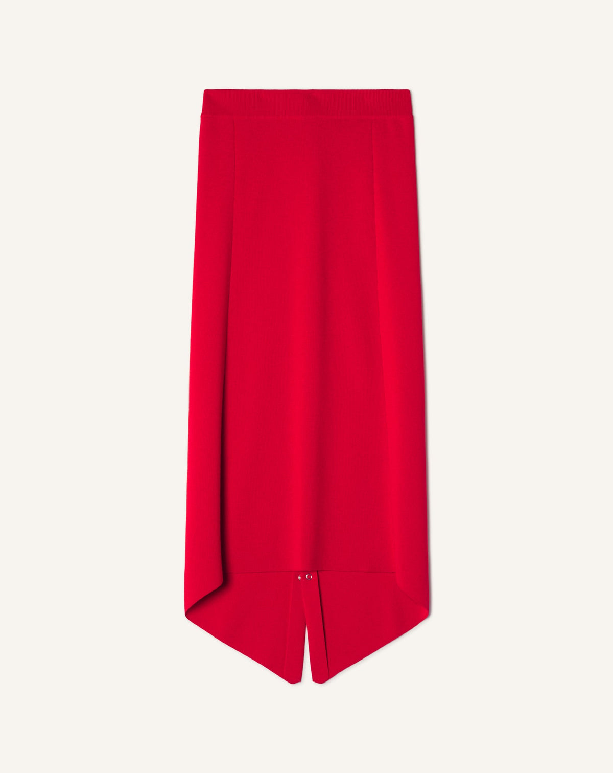 Jupe Longue Boutonnée En Laine Mérinos Red | Lanvin Women