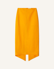 Jupe Midi Asymétrique En Papier Orange | Lanvin Women