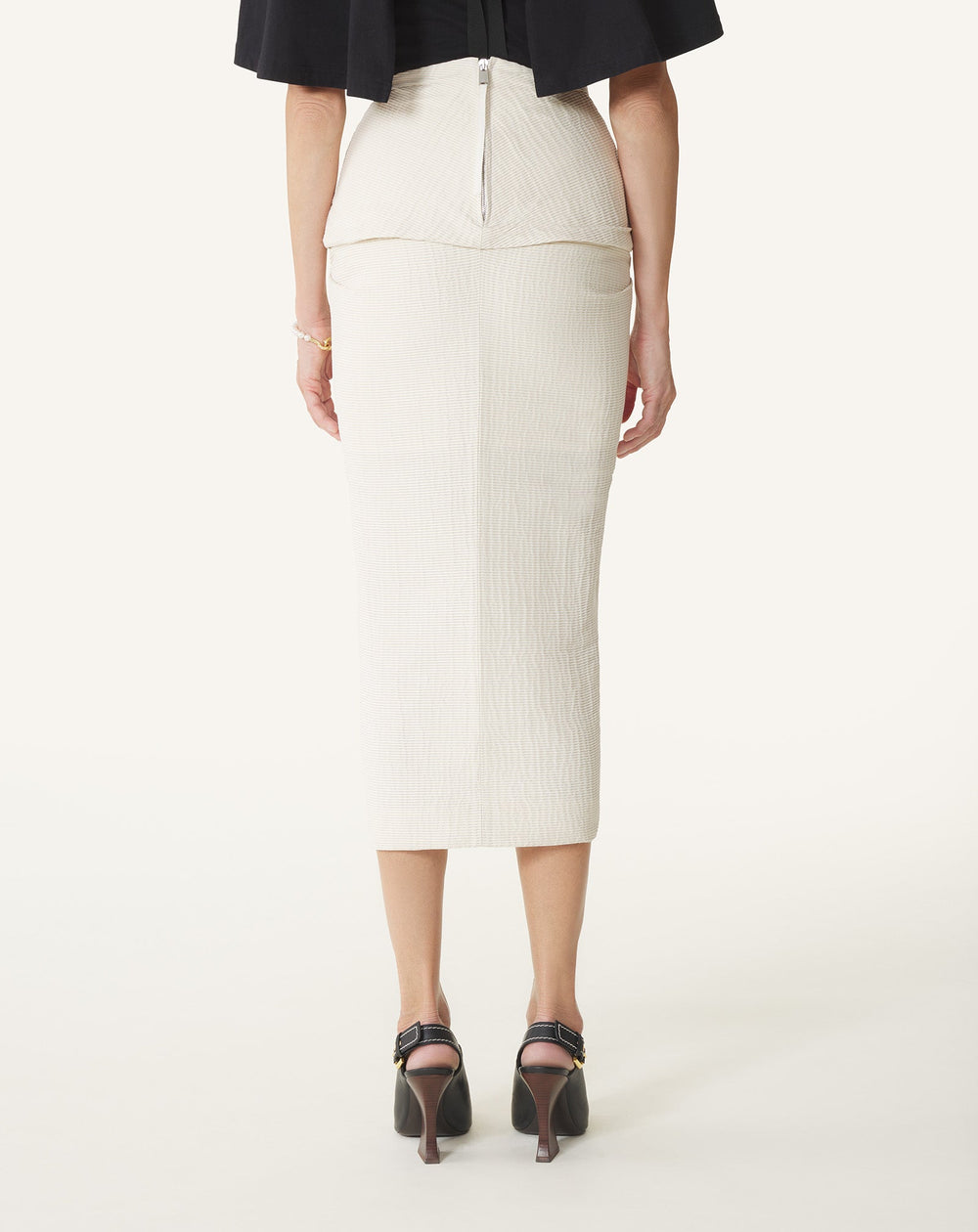 Jupe Midi En Jacquard White | Lanvin Women
