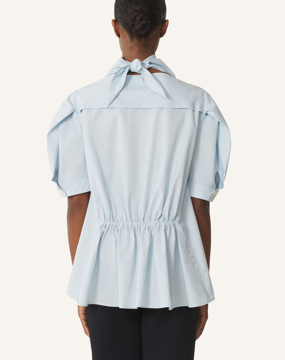 Haut À Foulard En Popeline De Coton Blue | Lanvin Women