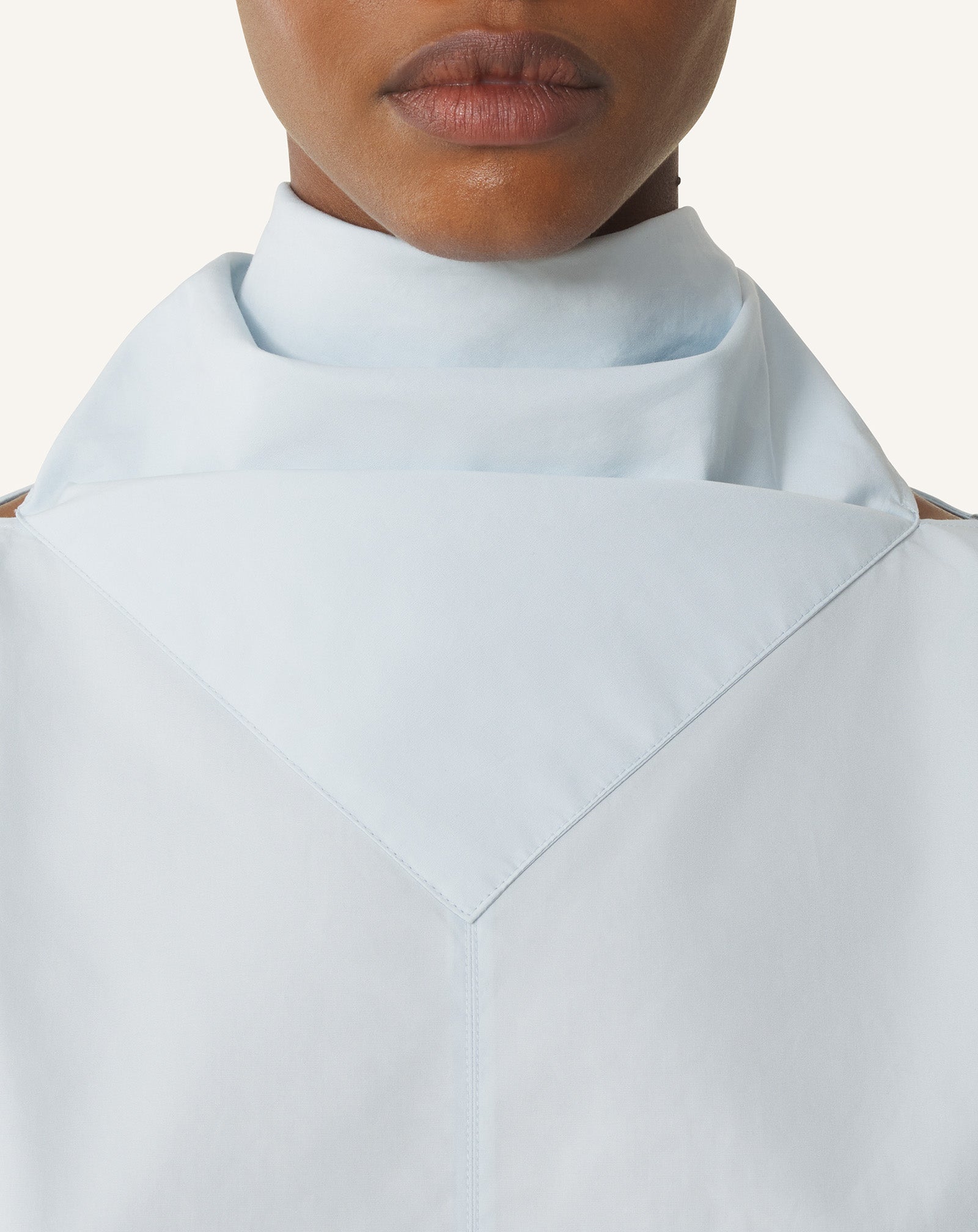 Haut À Foulard En Popeline De Coton Blue | Lanvin Women