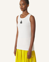 Débardeur Côtelé La Mère Et L'enfant White | Lanvin Women