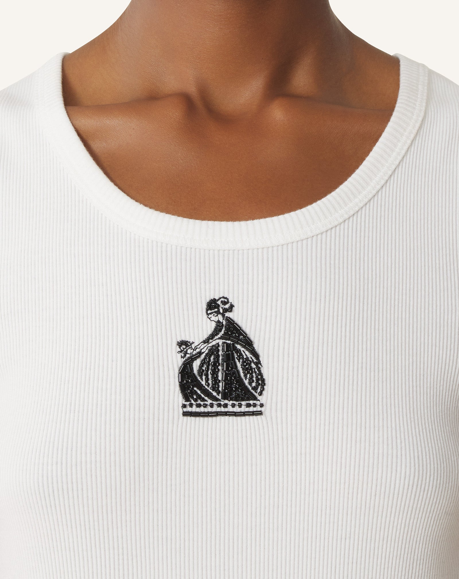 Débardeur Côtelé La Mère Et L'enfant White | Lanvin Women