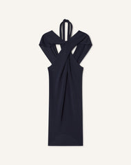 Haut Col Noué En Viscose Blue | Lanvin Women