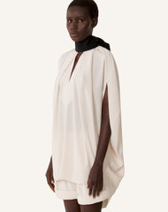 Haut Ample À Nœud En Crêpe White | Lanvin Women