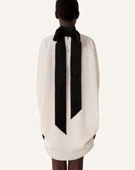 Haut Ample À Nœud En Crêpe White | Lanvin Women