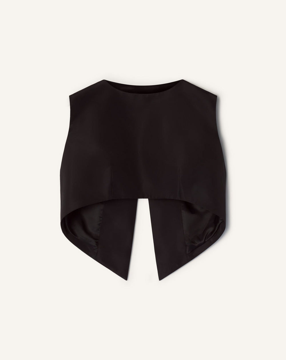 Haut Court En Faille De Soie Black | Lanvin Women