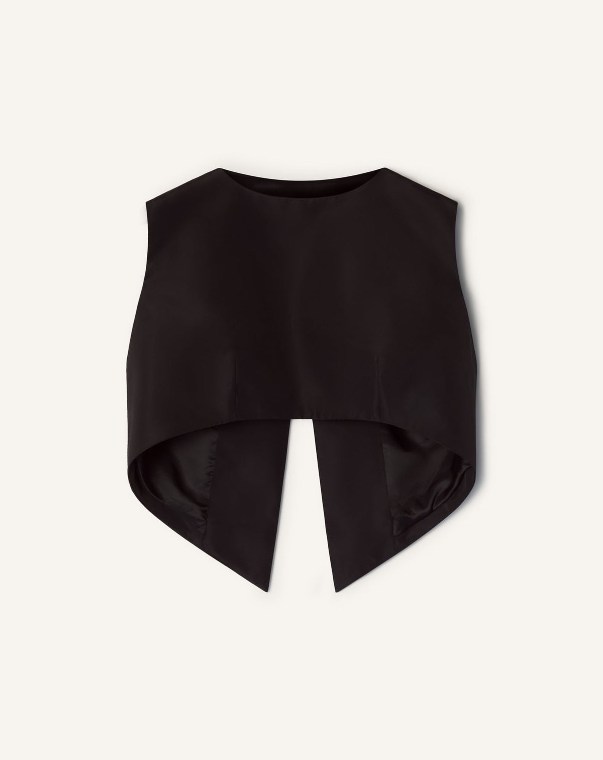 Haut Court En Faille De Soie Black | Lanvin Women