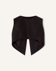 Haut Court En Faille De Soie Black | Lanvin Women