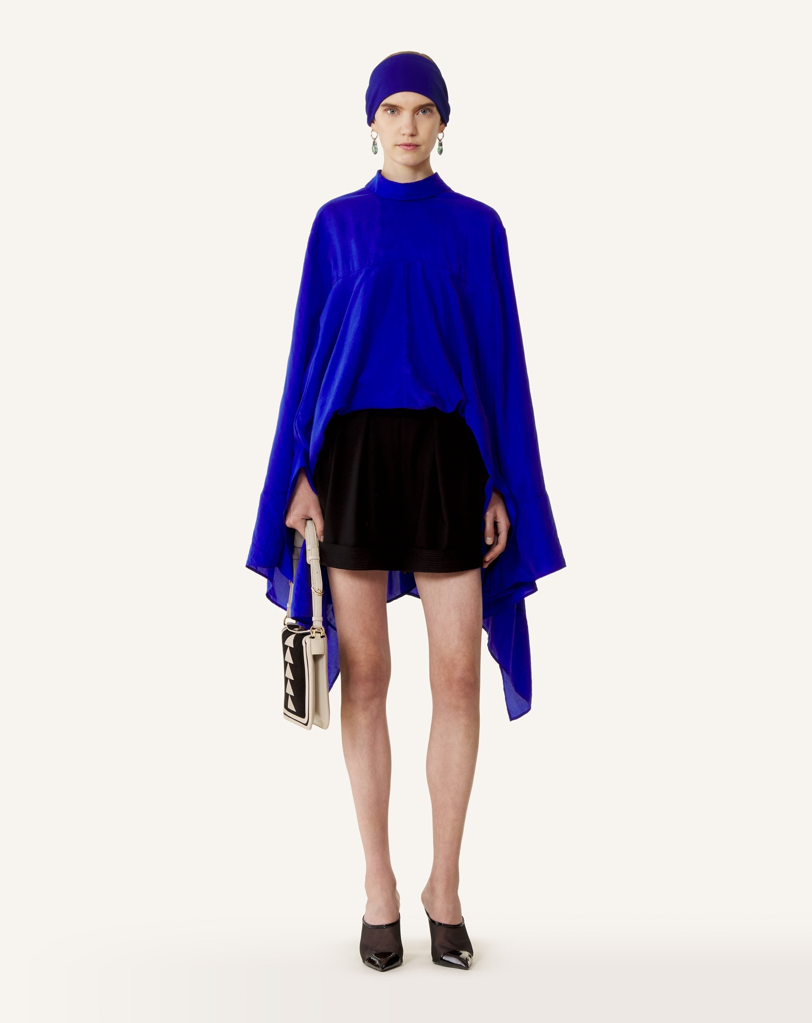 Haut Ample En Soie Blue | Lanvin Women