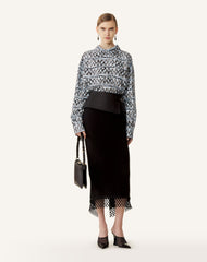 Haut Col Montant En Soie Imprimée | Lanvin Women