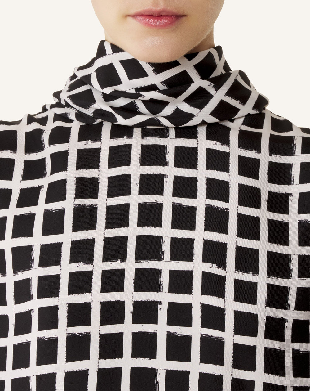 Haut Sans Manches En Soie Imprimée White | Lanvin Women