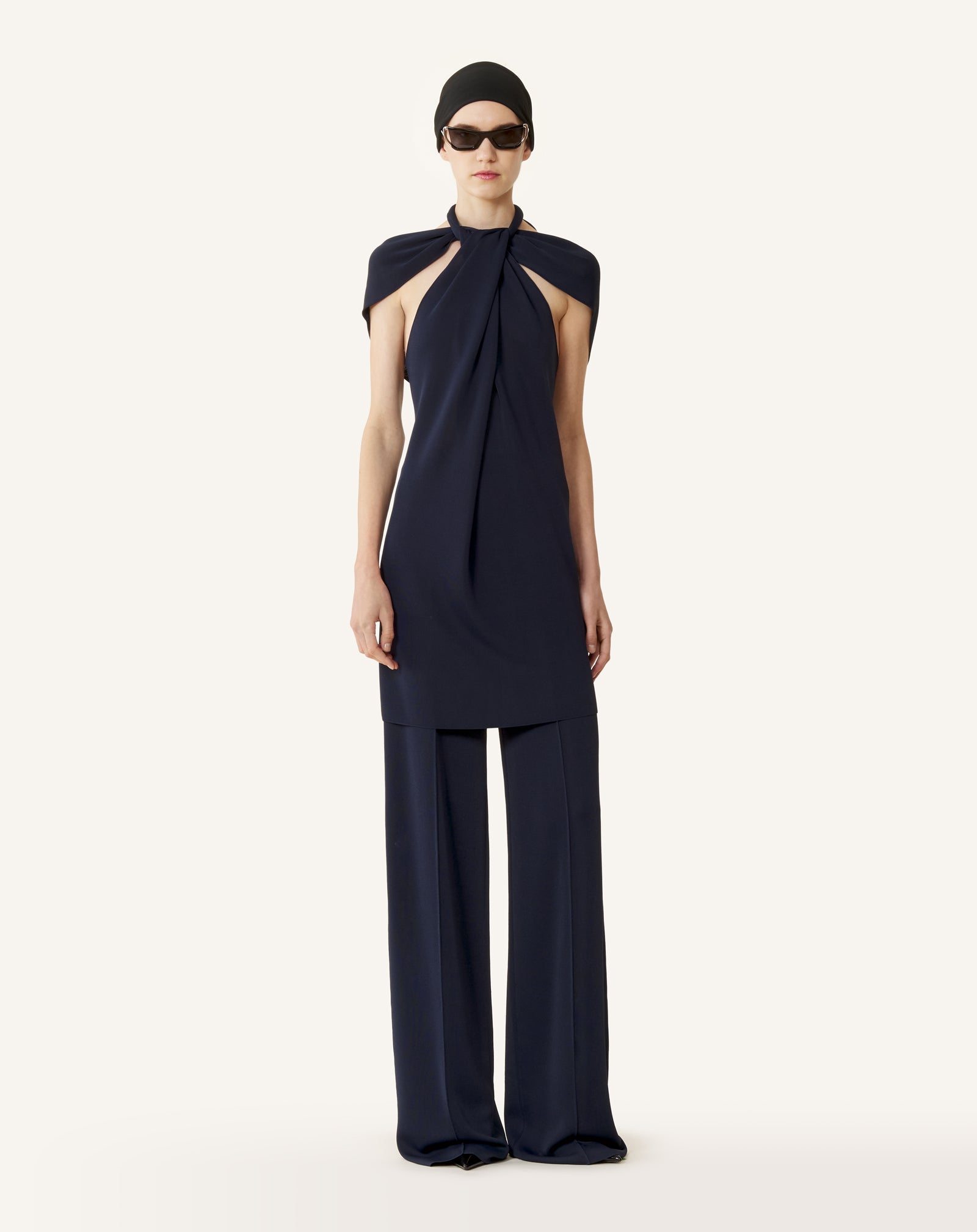 Pantalon Large En Viscose Blue | Lanvin Women