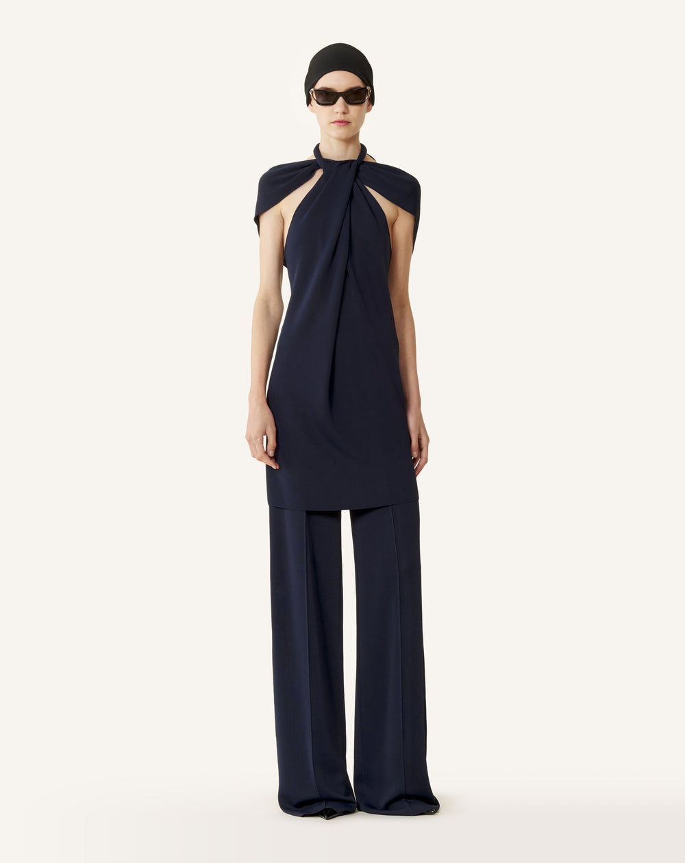 Pantalon Large En Viscose Blue | Lanvin Women