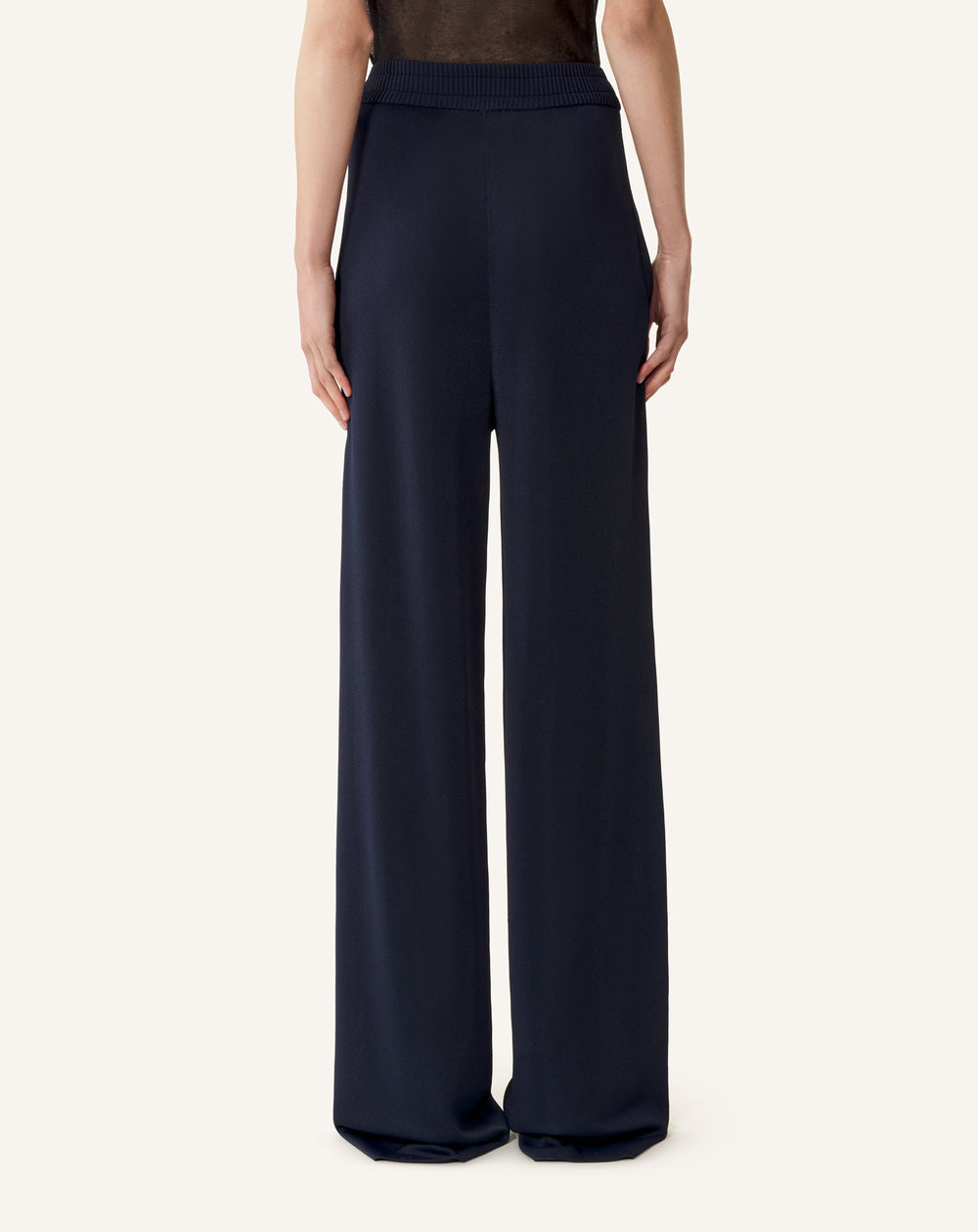 Pantalon Large En Viscose Blue | Lanvin Women