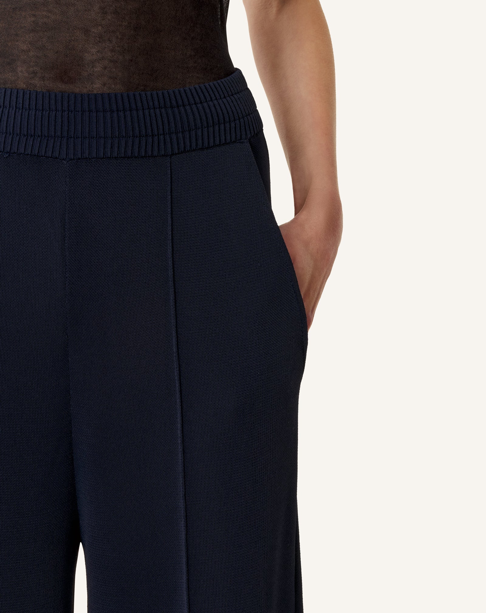 Pantalon Large En Viscose Blue | Lanvin Women