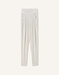 Pantalon Drapé En Charmeuse White | Lanvin Women