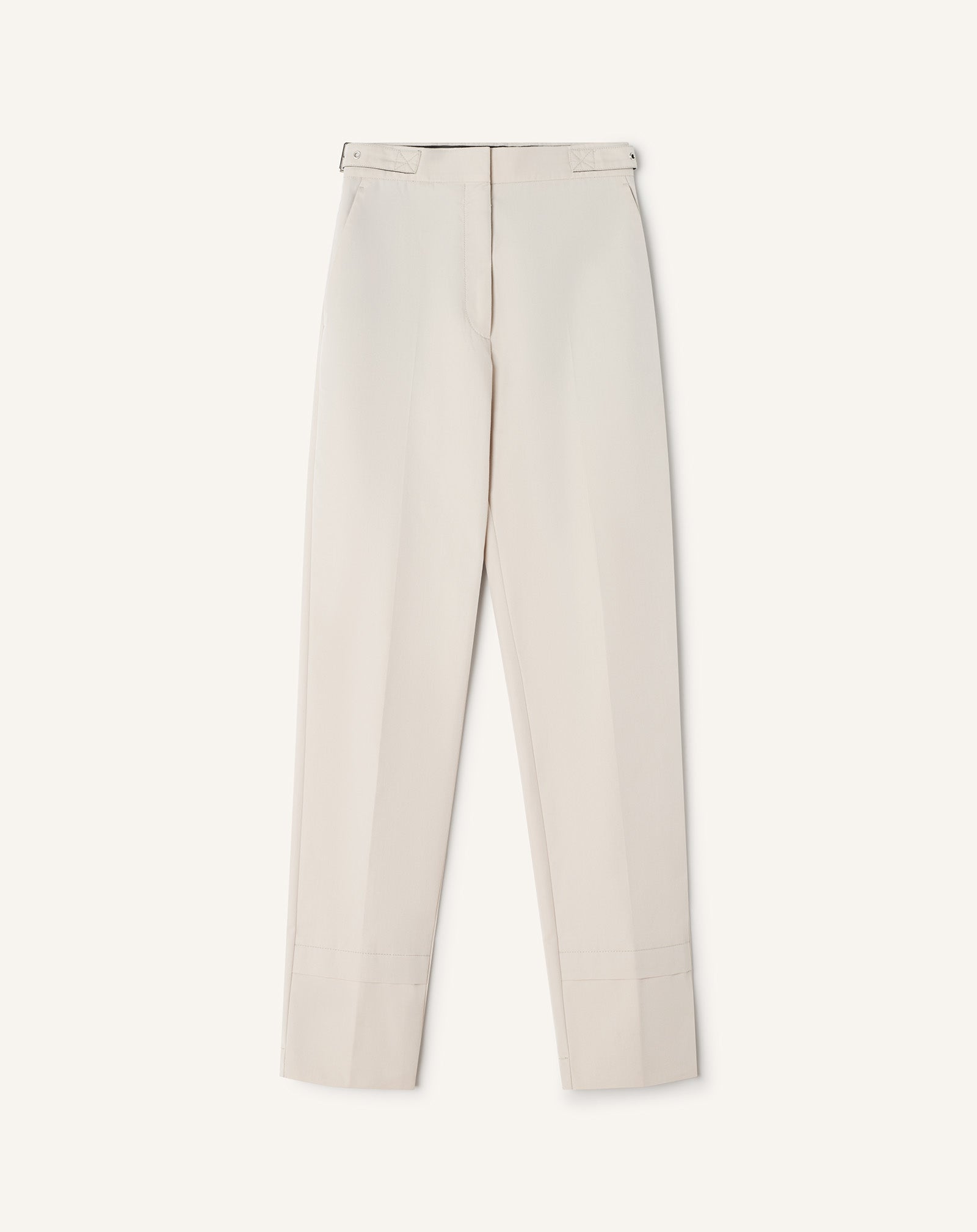 Pantalon Cigarette En Coton Technique White | Lanvin Women