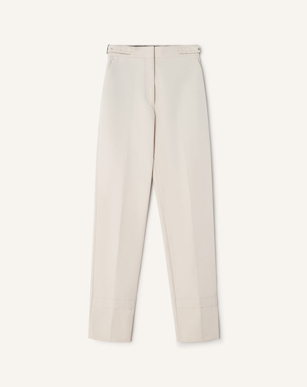 Pantalon Cigarette En Coton Technique White | Lanvin Women