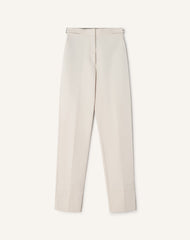 Pantalon Cigarette En Coton Technique White | Lanvin Women