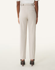 Pantalon Cigarette En Coton Technique White | Lanvin Women