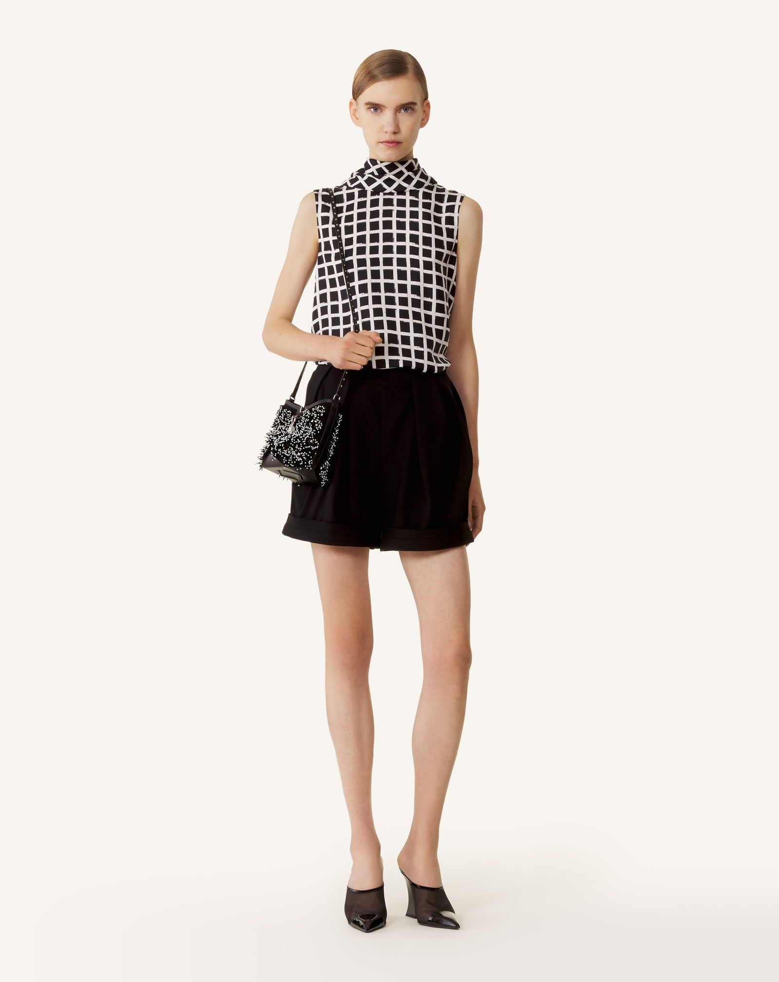 Short Plissé En Crêpe Black | Lanvin Women