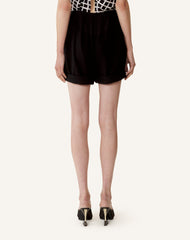 Short Plissé En Crêpe Black | Lanvin Women