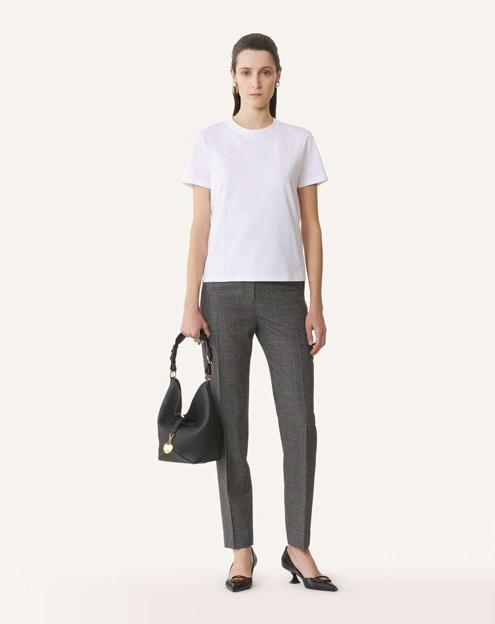 White Cotton T-shirt With Ribbon Detail | Lanvin Women