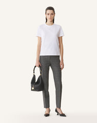 White Cotton T-shirt With Ribbon Detail | Lanvin Women