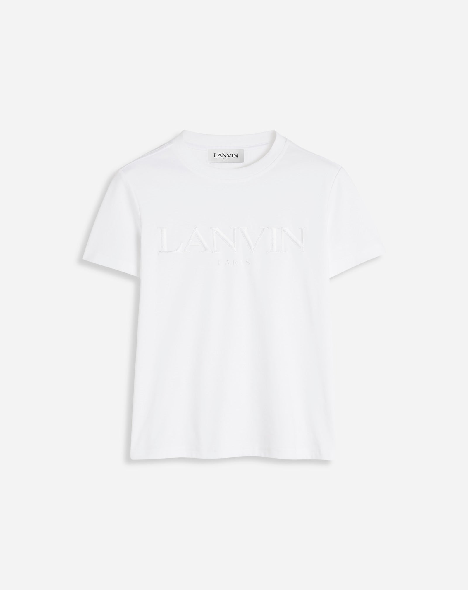 White Classic Fit Lanvin Embroidered T-shirt | Lanvin Women