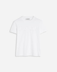 White Classic Fit Lanvin Embroidered T-shirt | Lanvin Women
