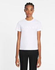 White Classic Fit Lanvin Embroidered T-shirt | Lanvin Women