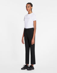 White Classic Fit Lanvin Embroidered T-shirt | Lanvin Women