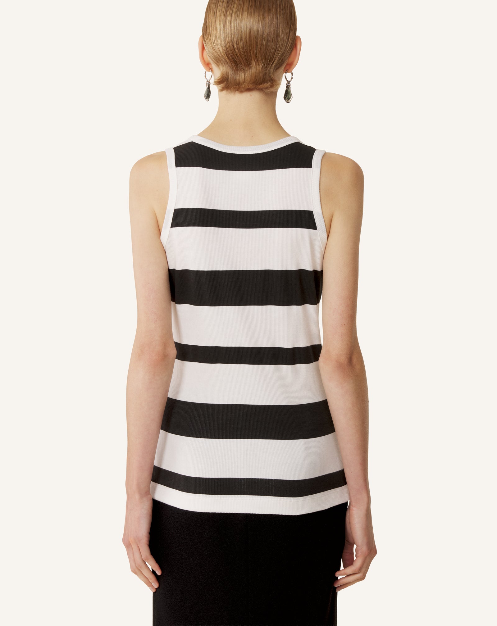 Débardeur Brodé La Mère Et L'enfant En Jersey Côtelé Grey | Lanvin Women